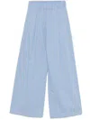 Semicouture Jhonny Striped Cotton Trousers In Multicolor