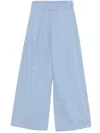 Semicouture Jhonny Striped Cotton Trousers In Multicolor