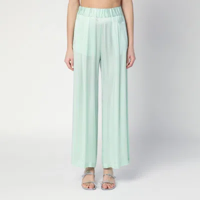 Semicouture Johnny Trousers In Aqua Green