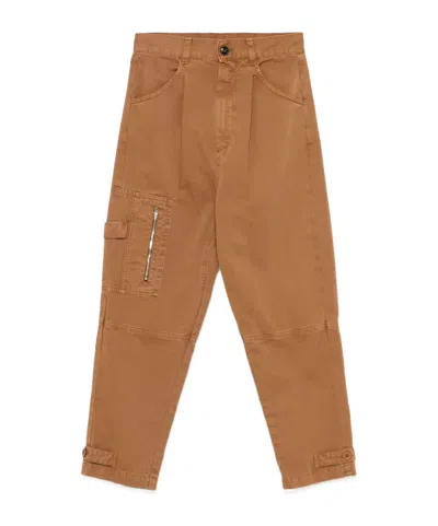 Semicouture Julya Trousers In 褐色
