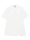 Semicouture Marisa Linen Blend Mini Dress In White