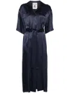Semicouture Laetitia Midi Dress In Blue
