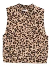 Semicouture Semi Couture Frederique Pattern Sleeveless Vest In Neutral