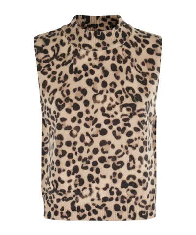 SEMICOUTURE LEOPARD-PRINT SLEEVELESS TOP