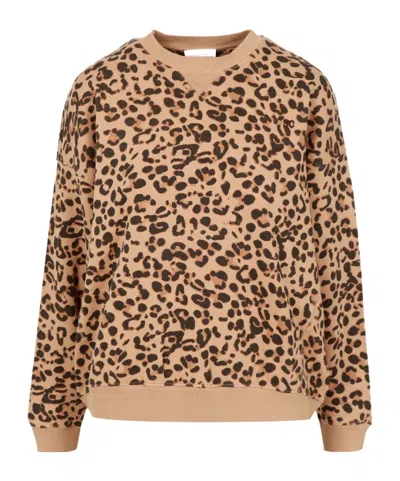 Semicouture Animal-print Round-neck Sweatshirt In Animal Print