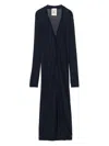 Semicouture Navy Blue Licia Long Cardigan