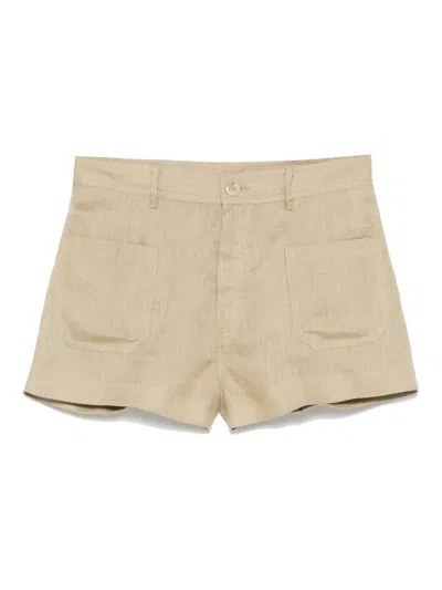 Semicouture Linen Shorts