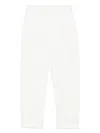 Semicouture Linen Flared Trousers In White