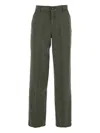 Semicouture Logo-patch Jeans In Green