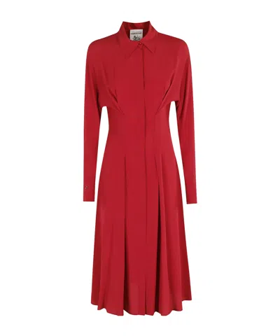 Semicouture Long Dress In Red