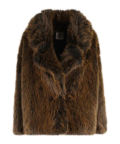 SEMICOUTURE LONG SLEEVE HOOK AND LOOP FUR