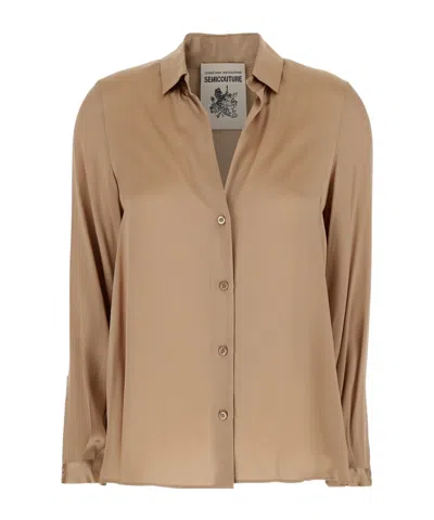SEMICOUTURE SEMI COUTURE SHIRT WITH CLASSIC COLLAR