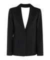 Semicouture Long-sleeved Openwork Jacket In Black