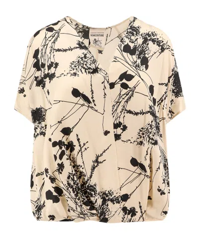 Semicouture Maddalena Blouse In Nude