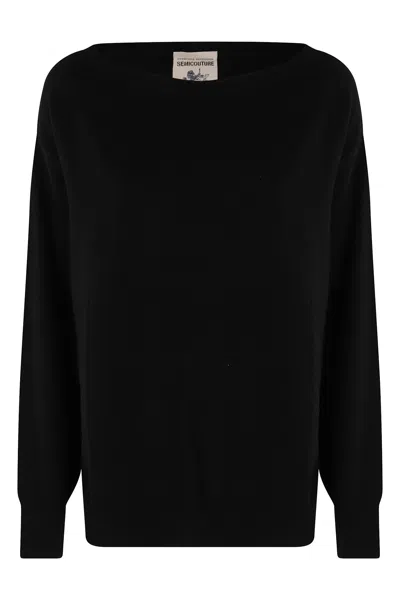 Semicouture Maglia Jupiner In Black