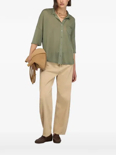 Semicouture Maria Pocket-detail Shirt In Gray