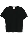 Semicouture Marina Classic Black Cotton T-shirt