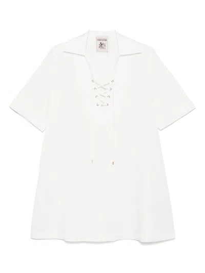 SEMICOUTURE SEMICOUTURE MARISA LINEN BLEND MINI DRESS