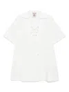 Semicouture Marisa Linen Blend Mini Dress In White