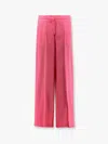 Semicouture Marlee Viscose Partial Lined Trousers In Pink