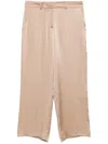 Semicouture Semi Couture Wide-leg Khaki Trousers In 中性色