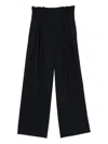Semicouture Matisse Wool Blend Trousers In Blue