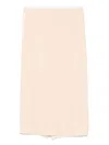 Semicouture Meghan Midi Skirt In Neutrals