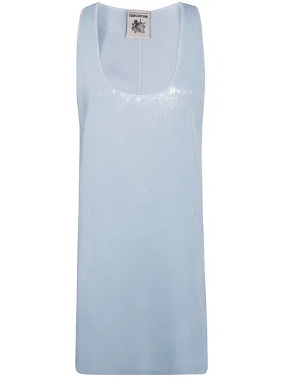Semicouture Mina Dress Clothing In Blue