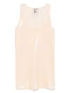 Semicouture Mina Mini Dress In Neutrals