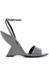 Semicouture With Heel Grey In Grey