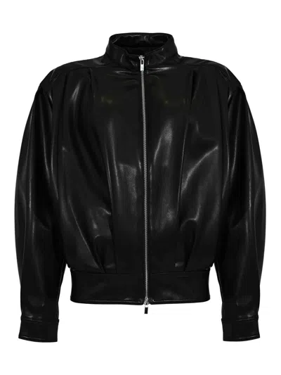 Semicouture Naia Oversized Jacket In Black