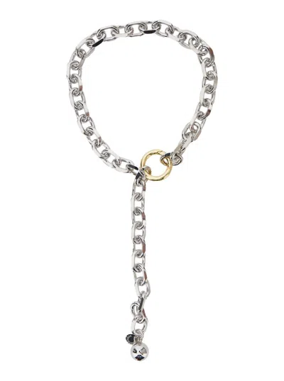 Semicouture Necklace In Metallic