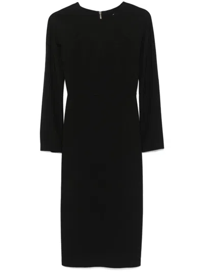 Semicouture Nina Midi Dress In Black