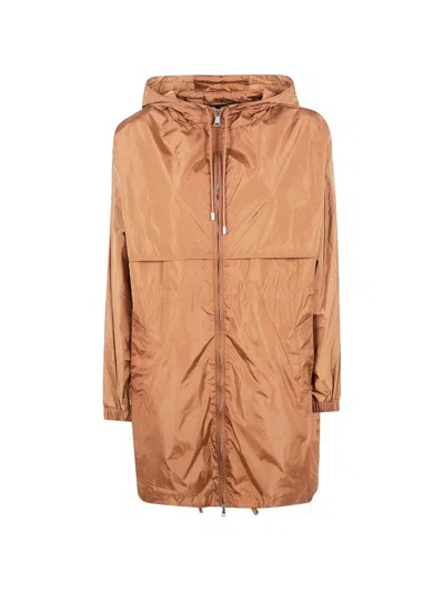 SEMICOUTURE NYLON PARKA,Y6SW04 NUT