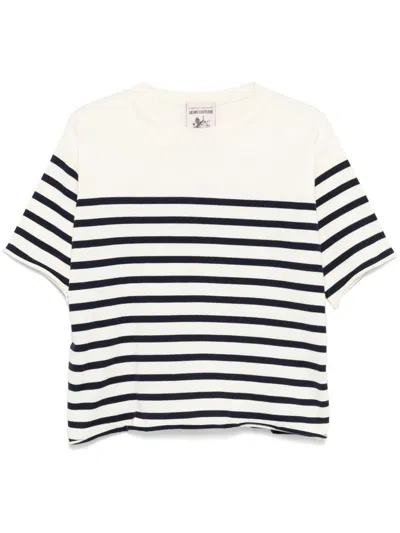 SEMICOUTURE SEMICOUTURE OMBELINE STRIPED COTTON SWEATER