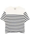 Semicouture Semi Couture Relaxed Fit Striped Natural Sweater In Neutrals