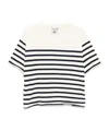 Semicouture Semi Couture Relaxed Fit Striped Natural Sweater In White