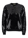 Semicouture Sequin-embellished Sweater In Black