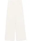 Semicouture Palazzo Trousers In Neutrals