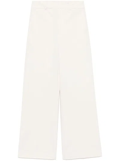 Semicouture Palazzo Trousers In Neutrals