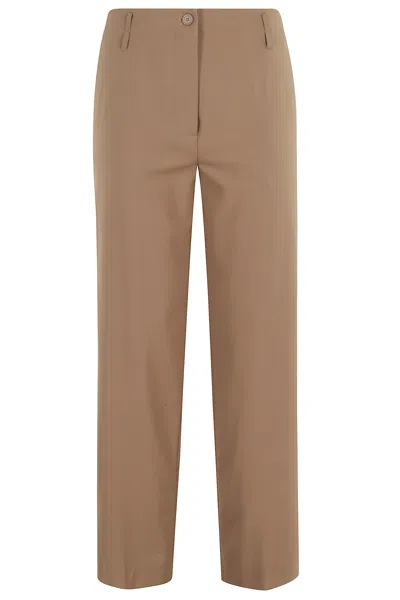 Semicouture Pantalone Shelby In Brown