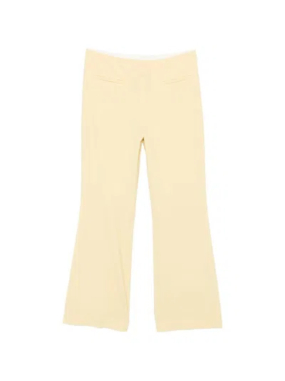 Semicouture Classic Casual Pants In Yellow