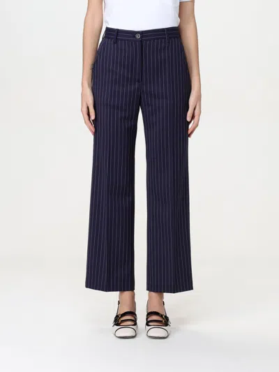 Semicouture Pants  Woman Color Blue