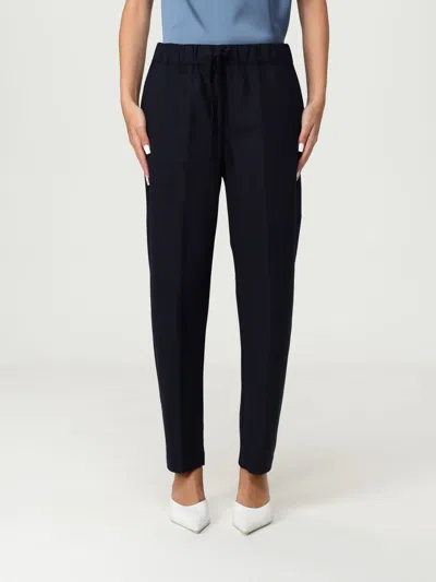 Semicouture Pants  Woman Color Blue In Black