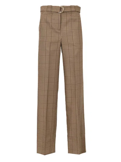 Semicouture Pants  Woman Color Multicolor In Brown