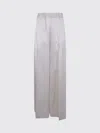 Semicouture Jhonny Wide Leg Trousers Side Pockets In White