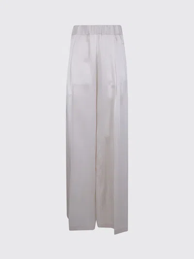 SEMICOUTURE PANTS SEMICOUTURE WOMAN COLOR WHITE,H41469001