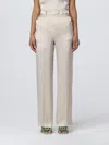 Semicouture Pants  Woman Color Yellow Cream In Yellow Cream
