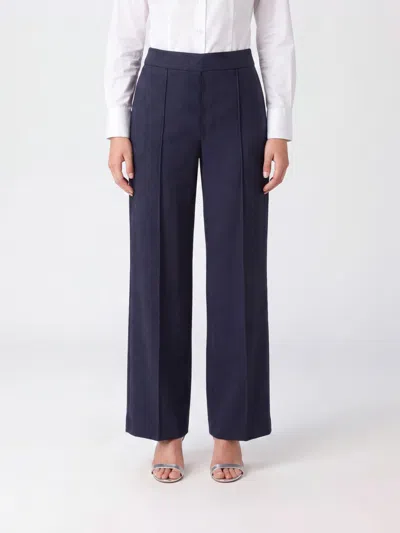 Semicouture Pants Woman Color Black In Blue
