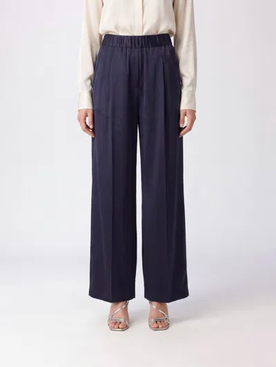Semicouture Pants Woman Color Black In Blue